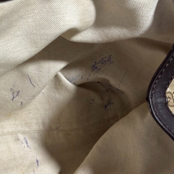 Gucci Canvas Sukey Medium Tote Bag, - Picture 9 of 10